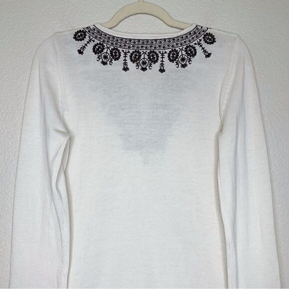 Cynthia Rowley Women’s Size Large Embroidered Long Sleeves Top - Picture 8 of 13